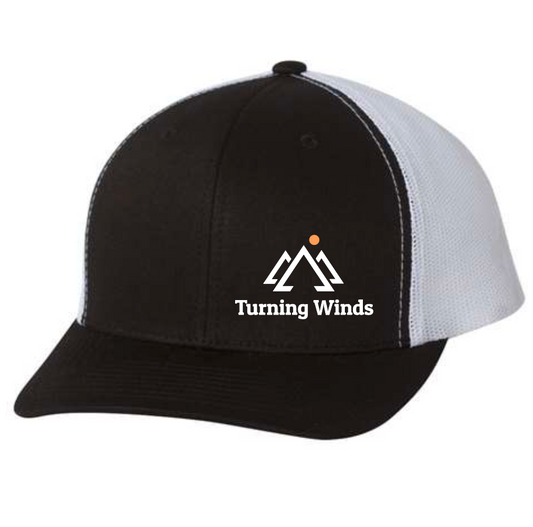 Turning Winds Trucker Hat - Black/White