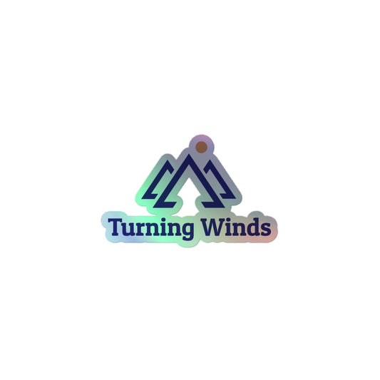 Turning Winds Logo Holographic stickers